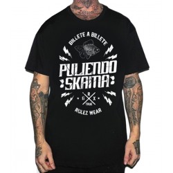 Camiseta Rulez Puliendo Skama Negra
